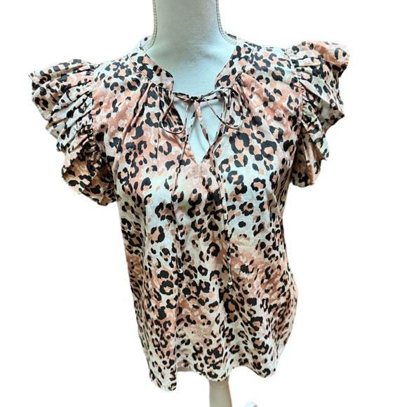 Karina Grimaldi Tops - NWT. Karina Grimaldi animal print shirt/ blouse